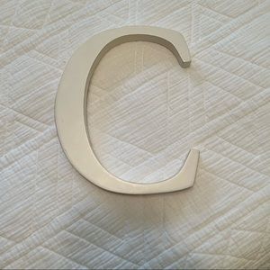 White 8” Wooden C Pottery Barn Kids